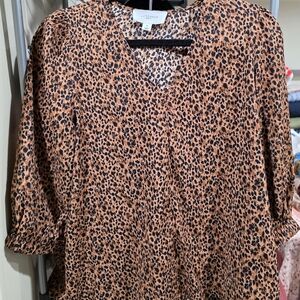 Pomander Place Leopard Print Blouse